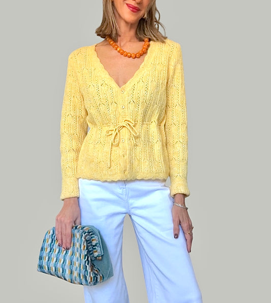 Chaqueta punto amarilla