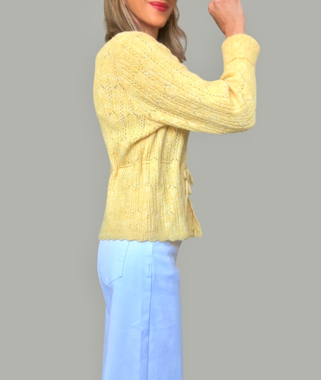 Chaqueta punto amarilla