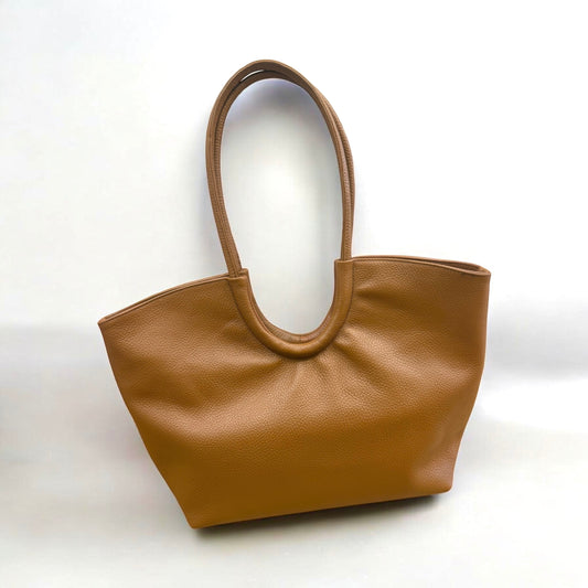 Bolso piel color camel