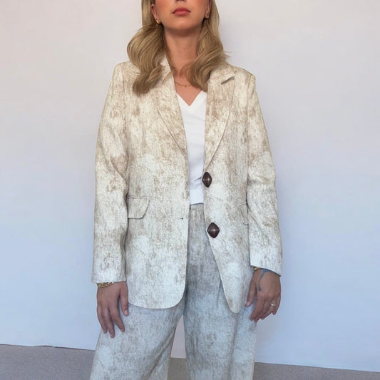 Blazer beige & camel