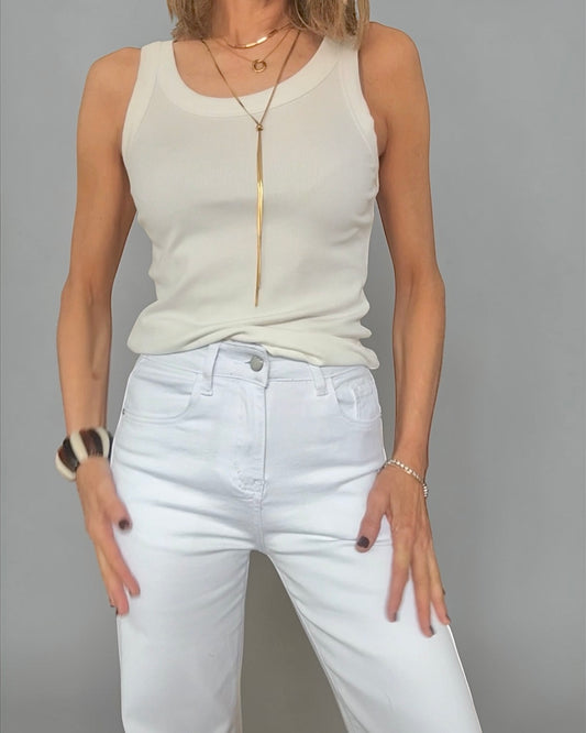 Top tirantes blanco