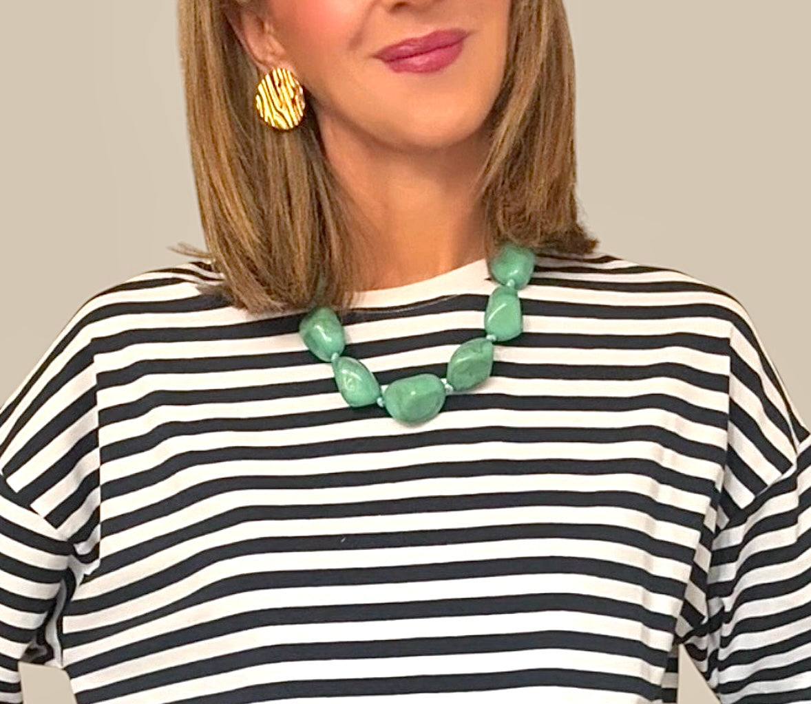 Collar piedras turquesa