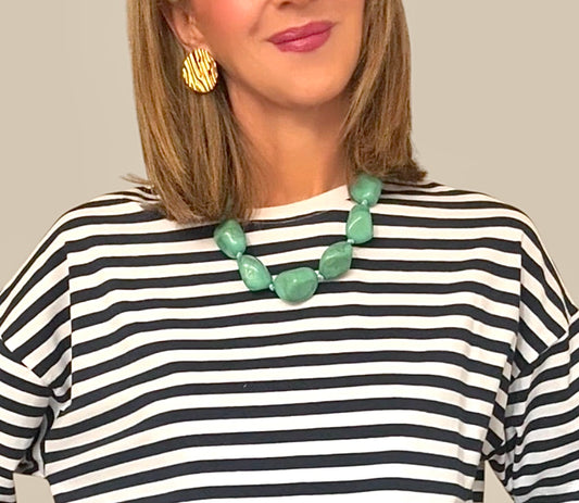 Collar piedras turquesa