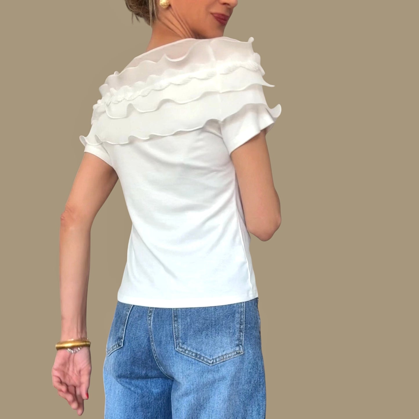 Camiseta detalle tul