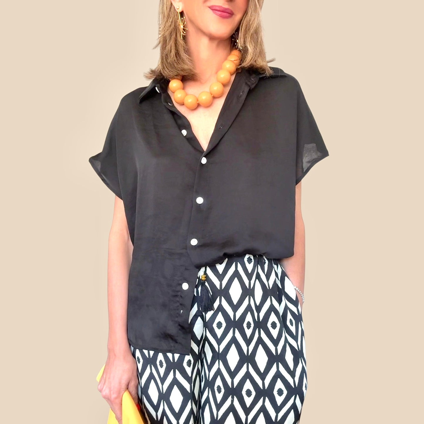 Camisa fluida negra