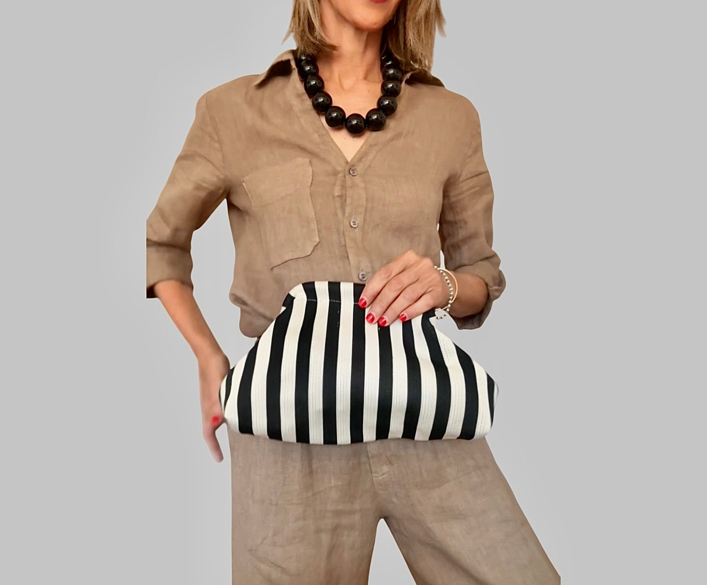 Bolso rayas negro & blanco