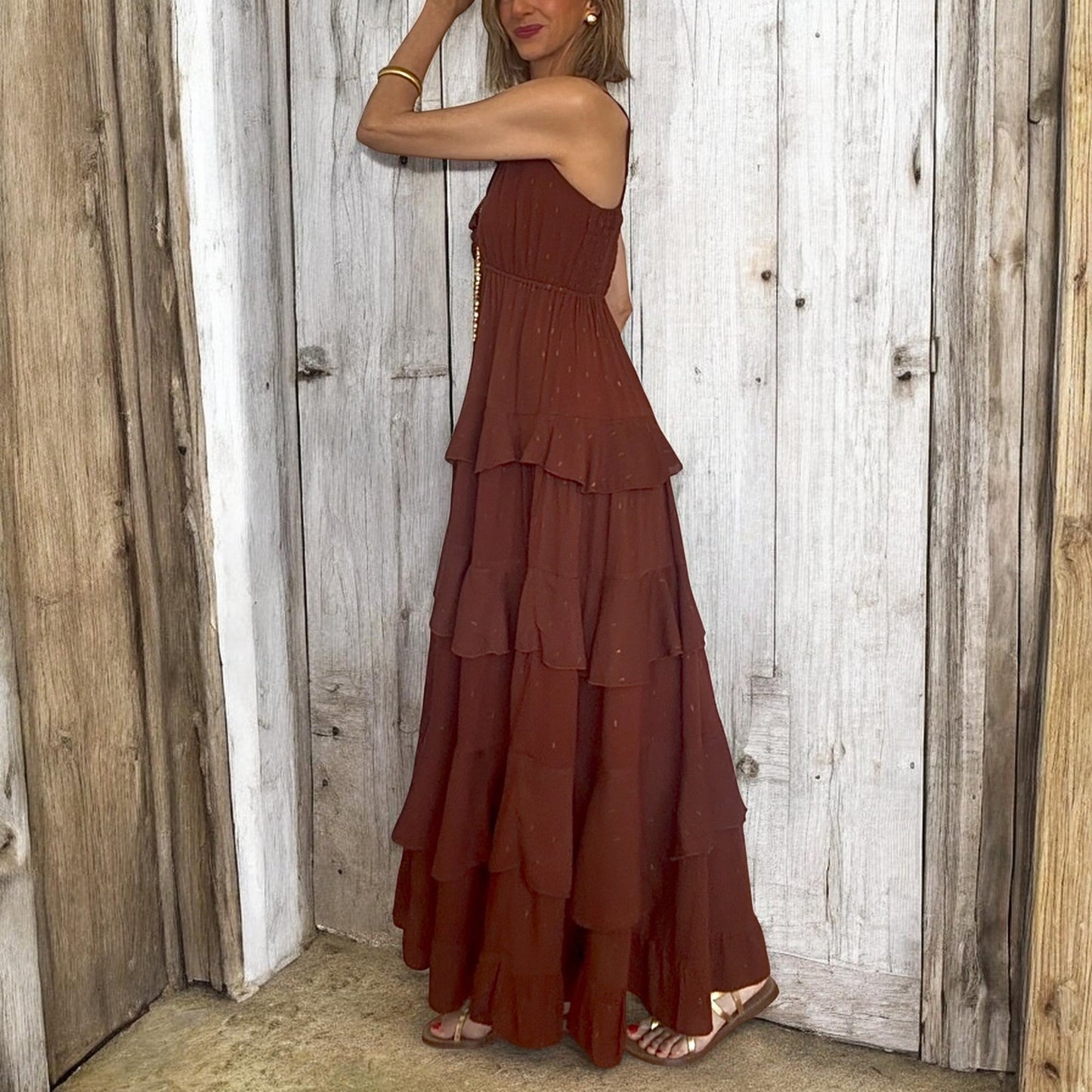 Vestido Ingrid marrón