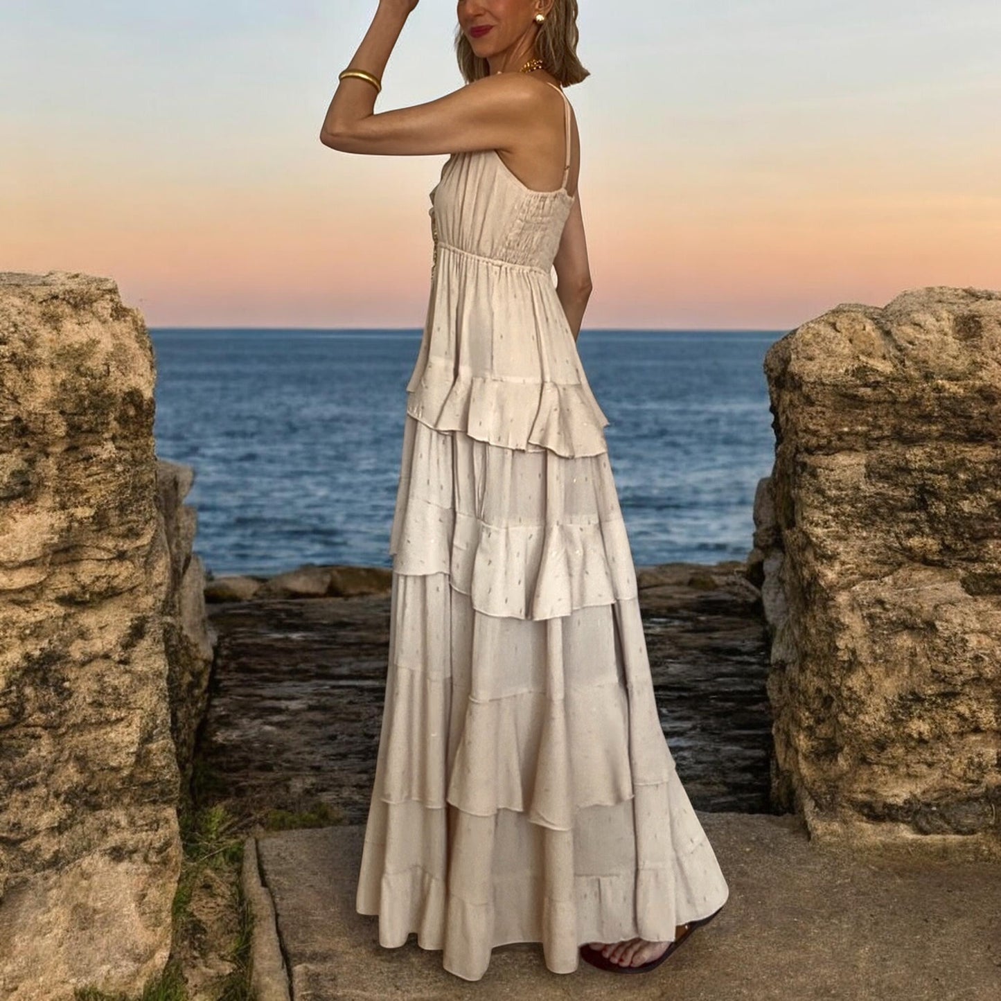 Vestido Ingrid beige