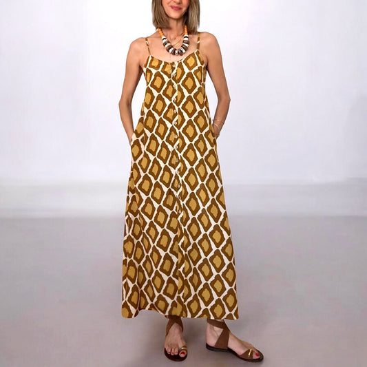 Vestido Laila mostaza