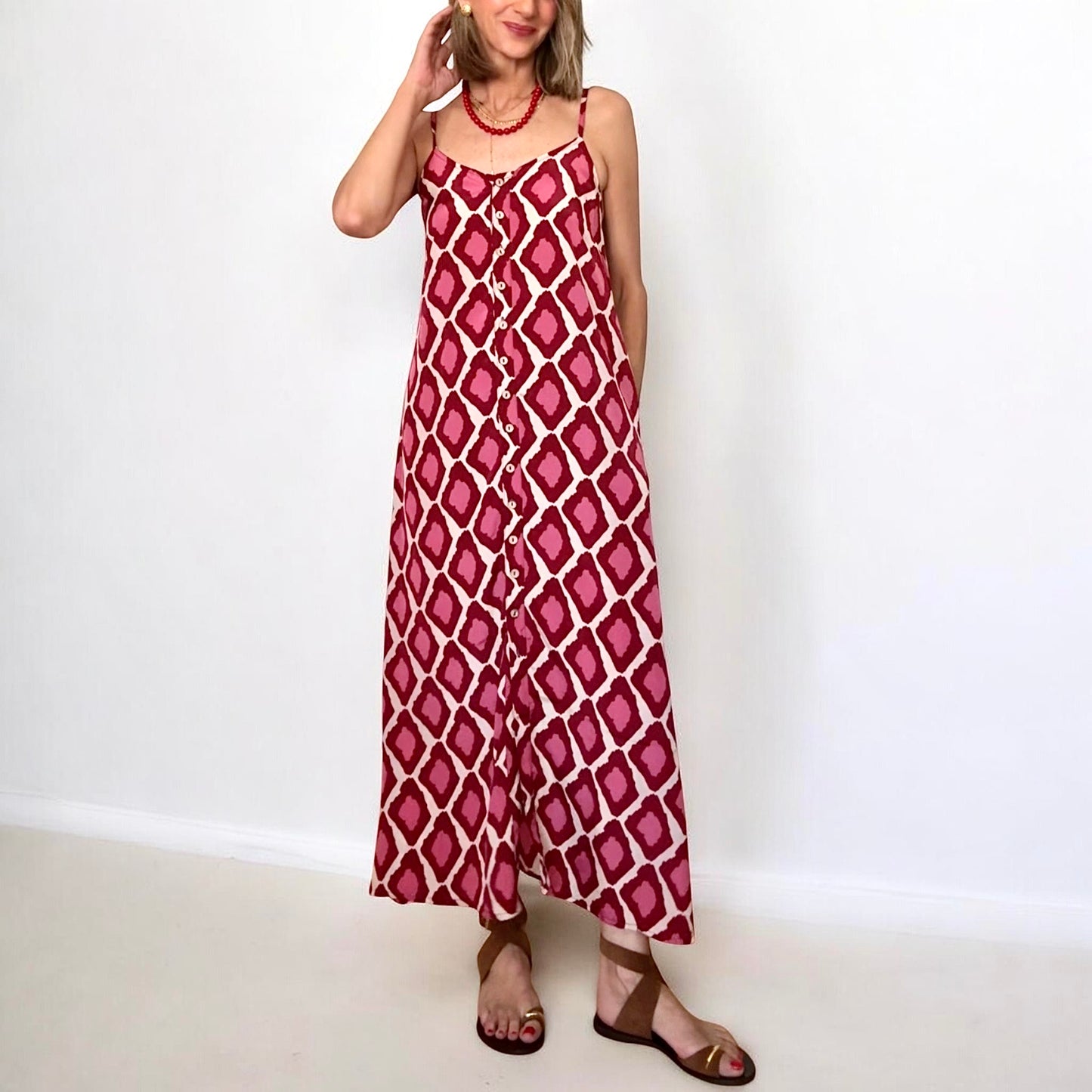 Vestido Laila fucsia
