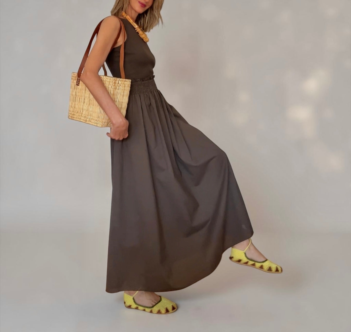 Vestido Lía marrón