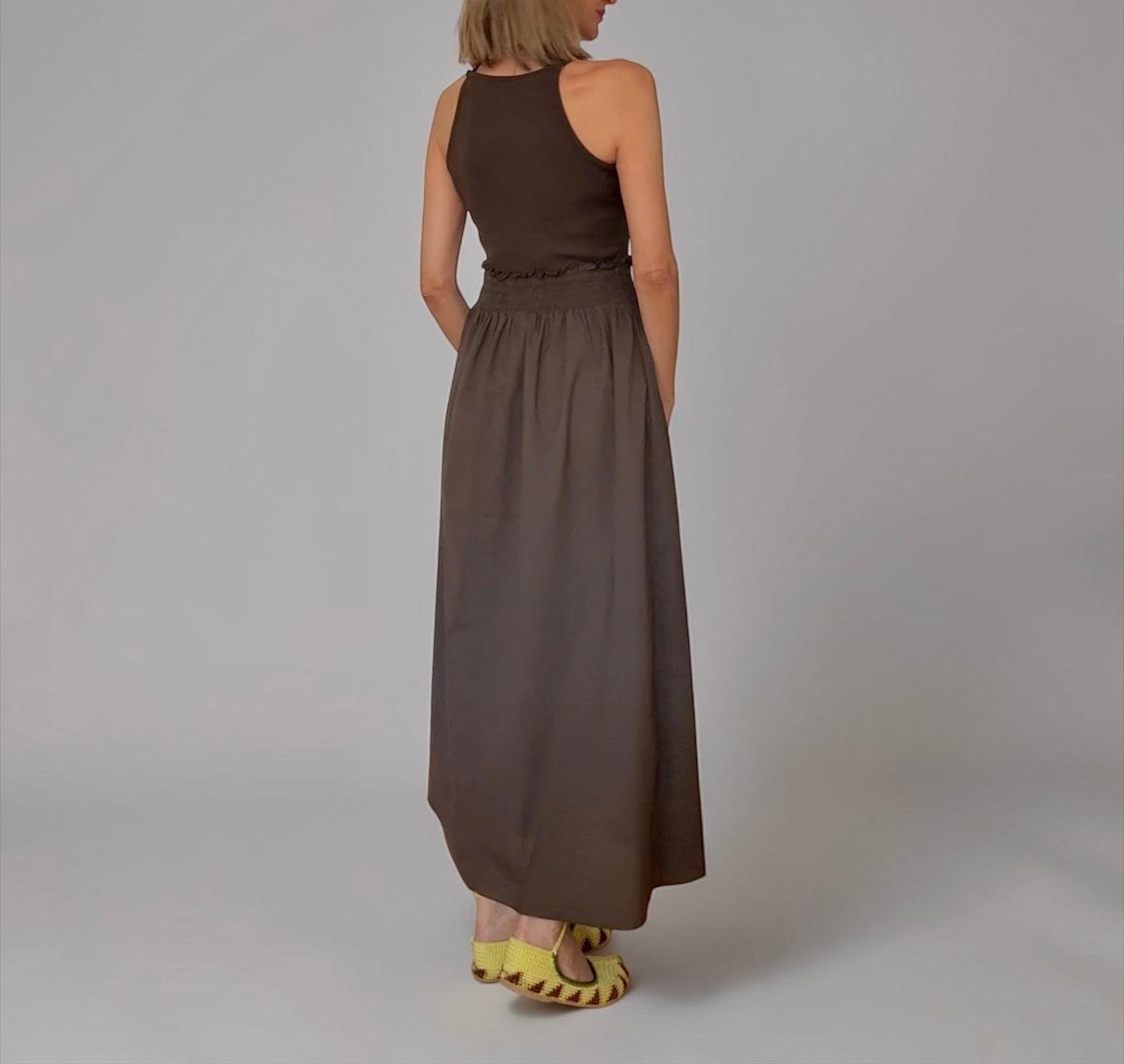 Vestido Lía marrón