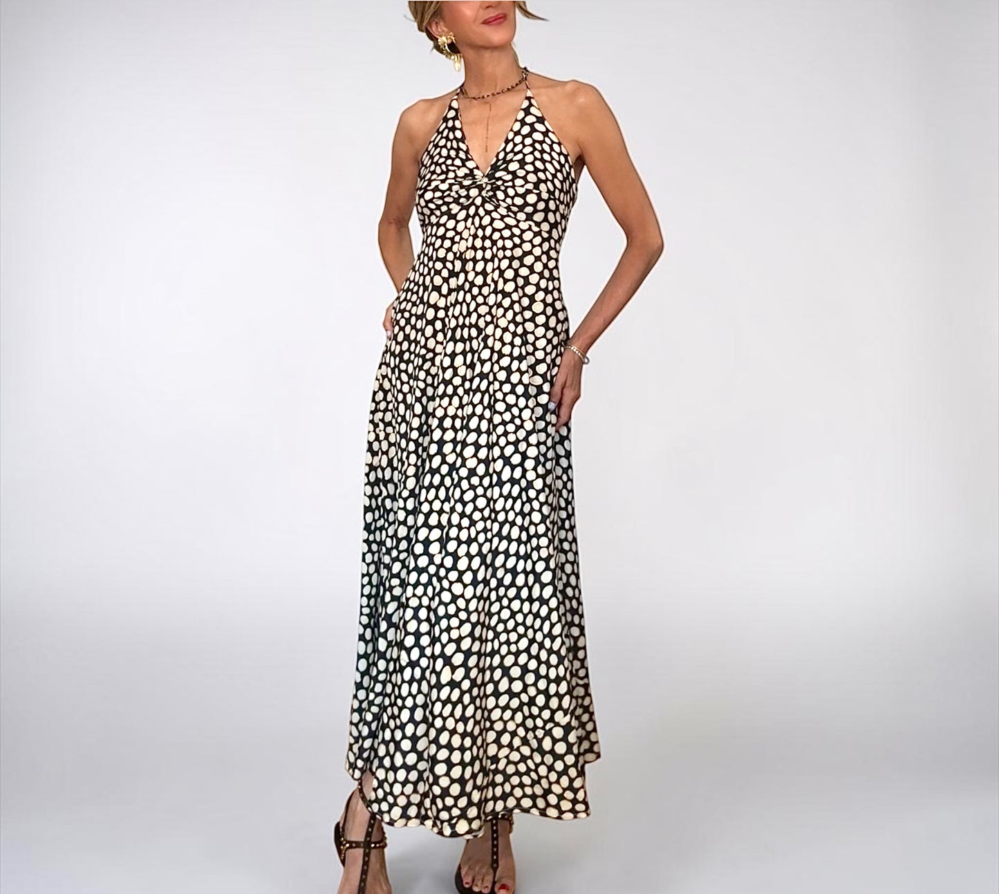 Vestido Alicia negro& blanco