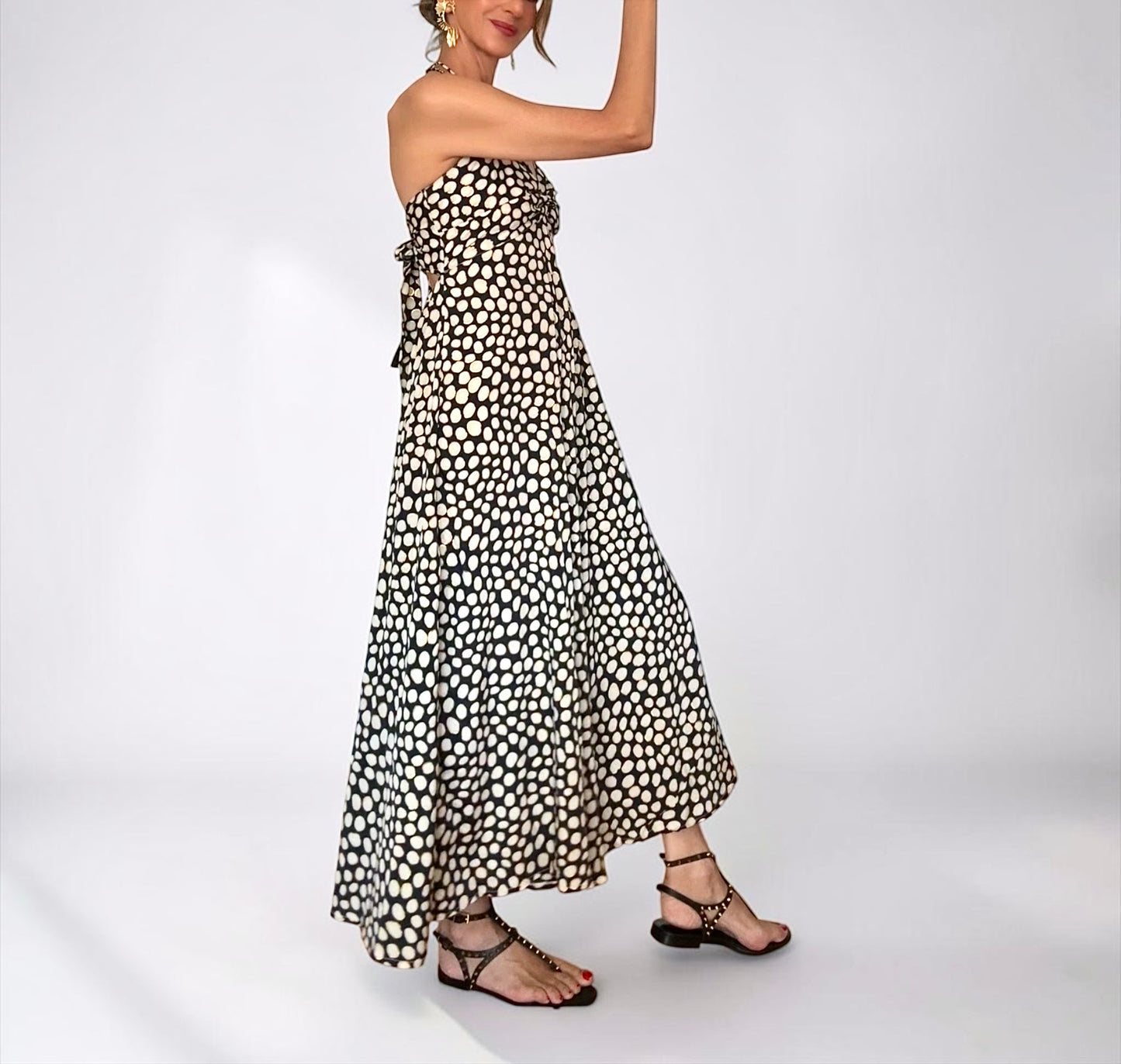Vestido Alicia negro& blanco