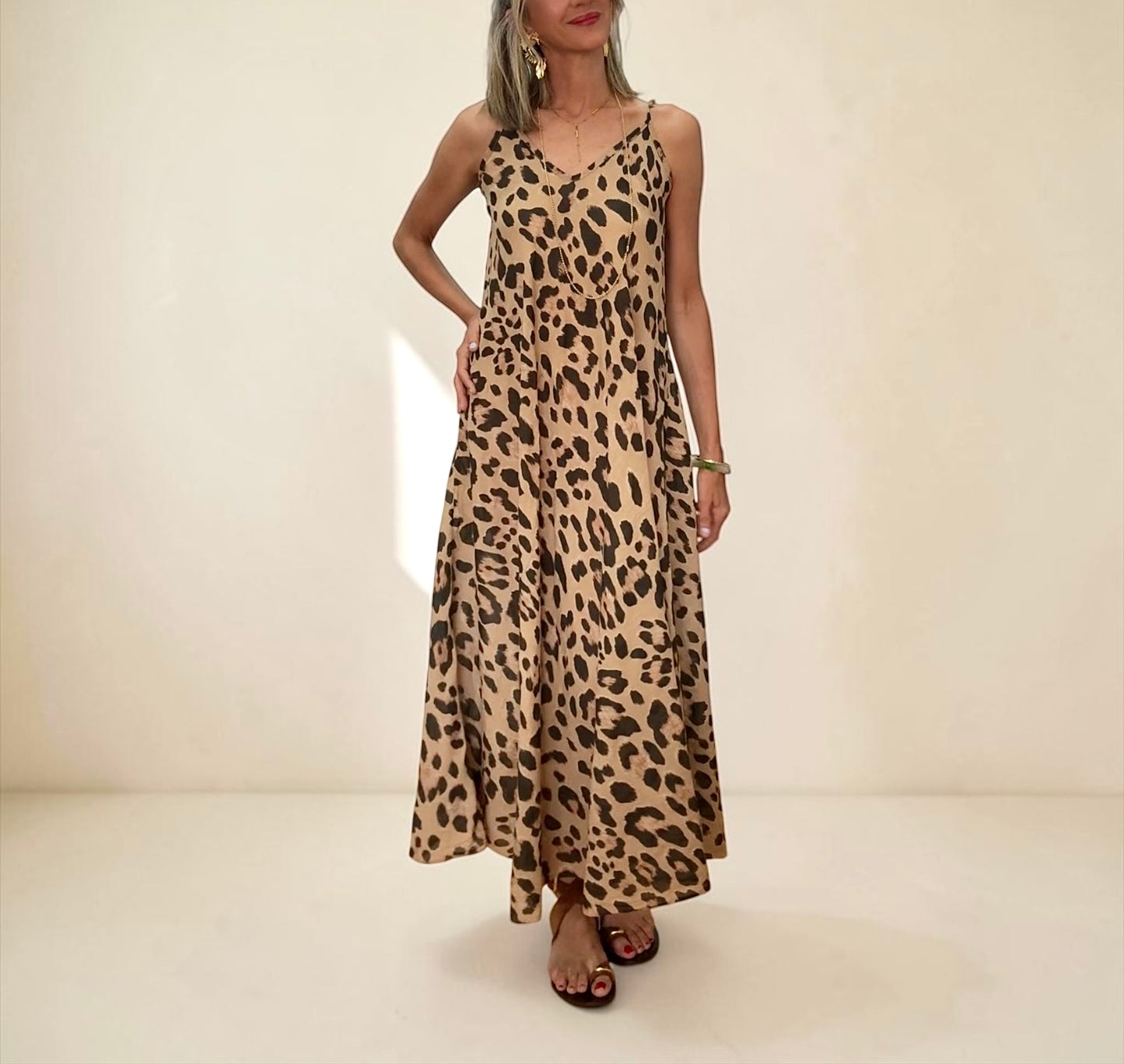 Vestido animal print