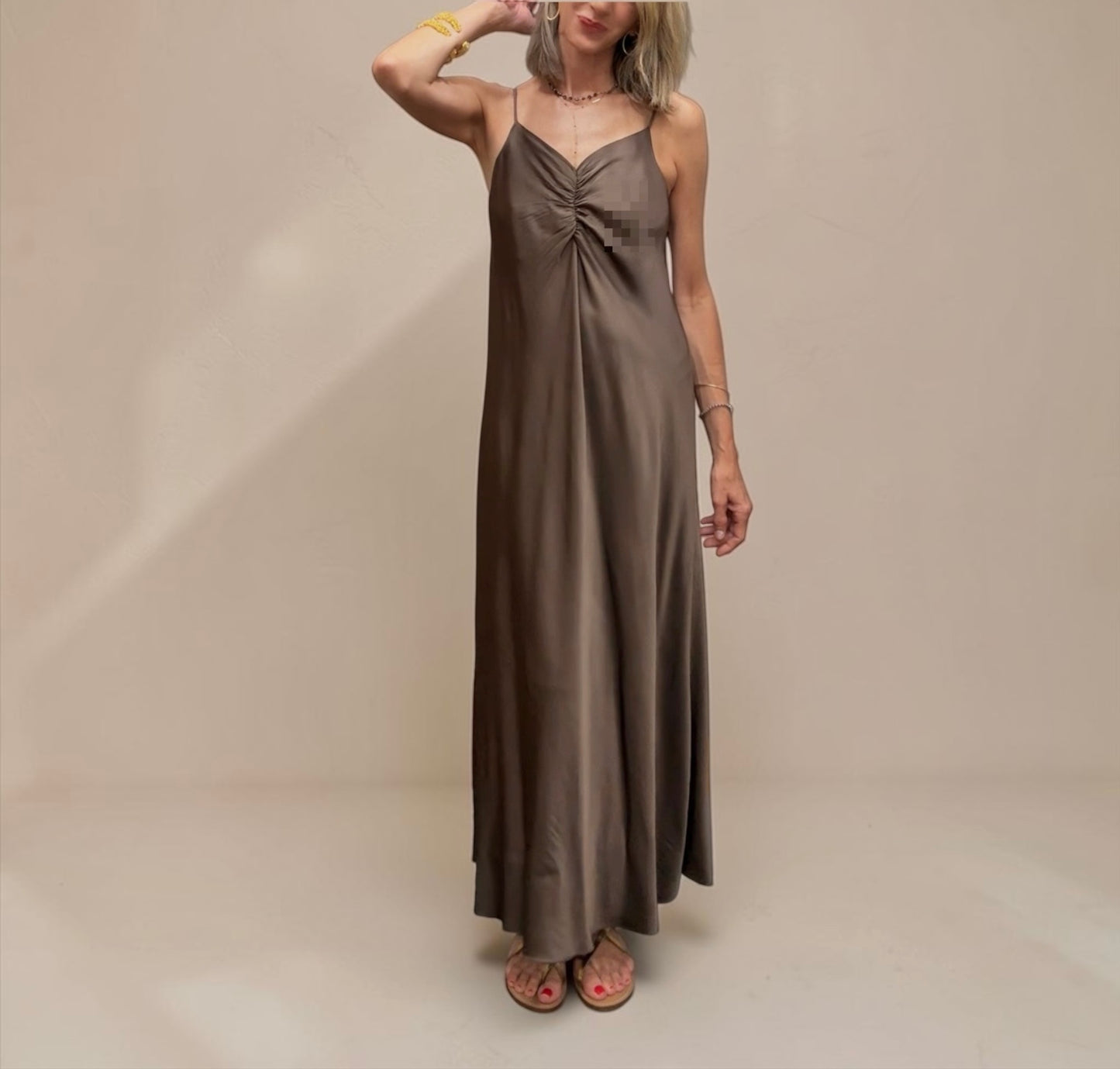 Vestido Duna marrón