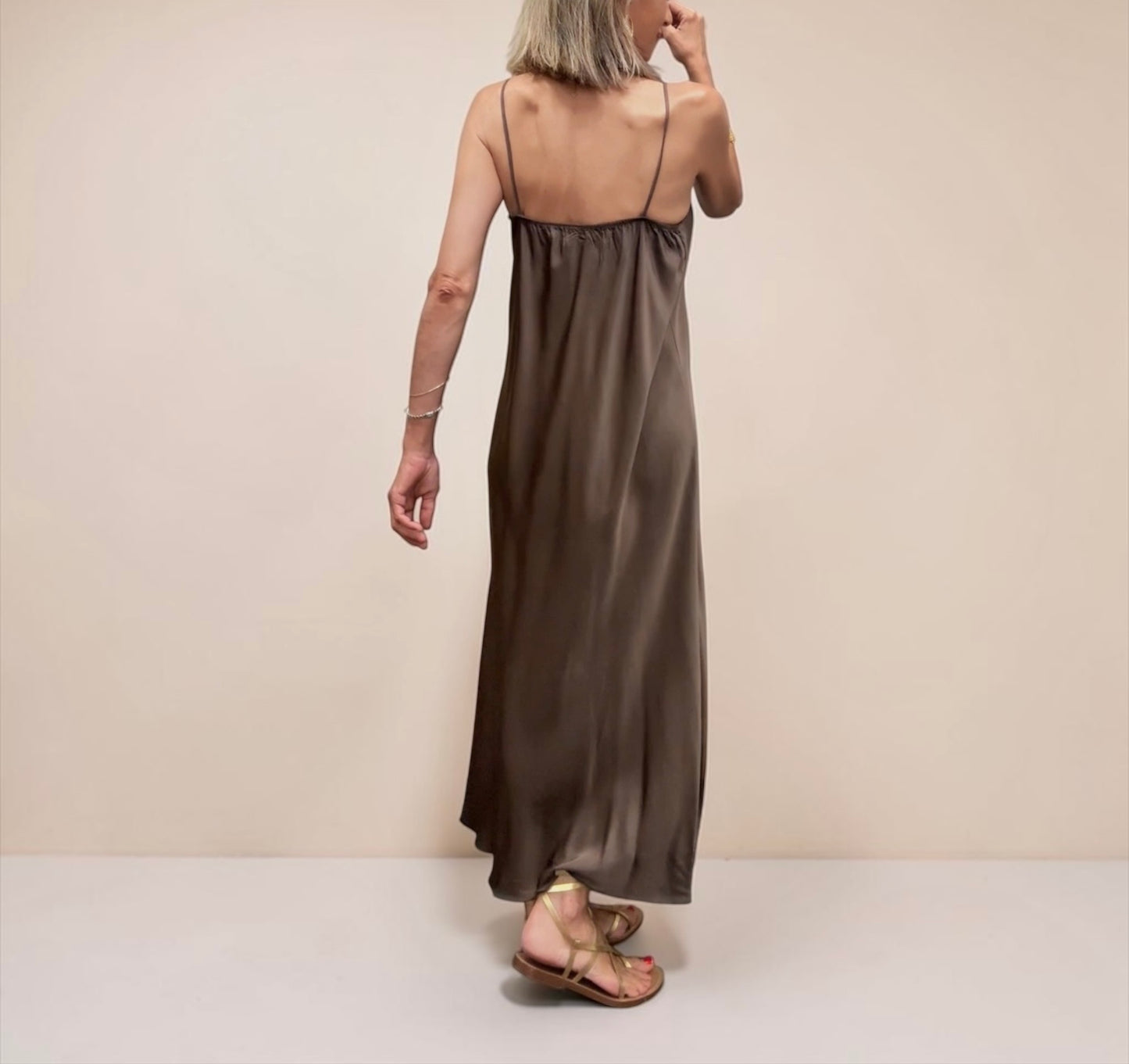 Vestido Duna marrón