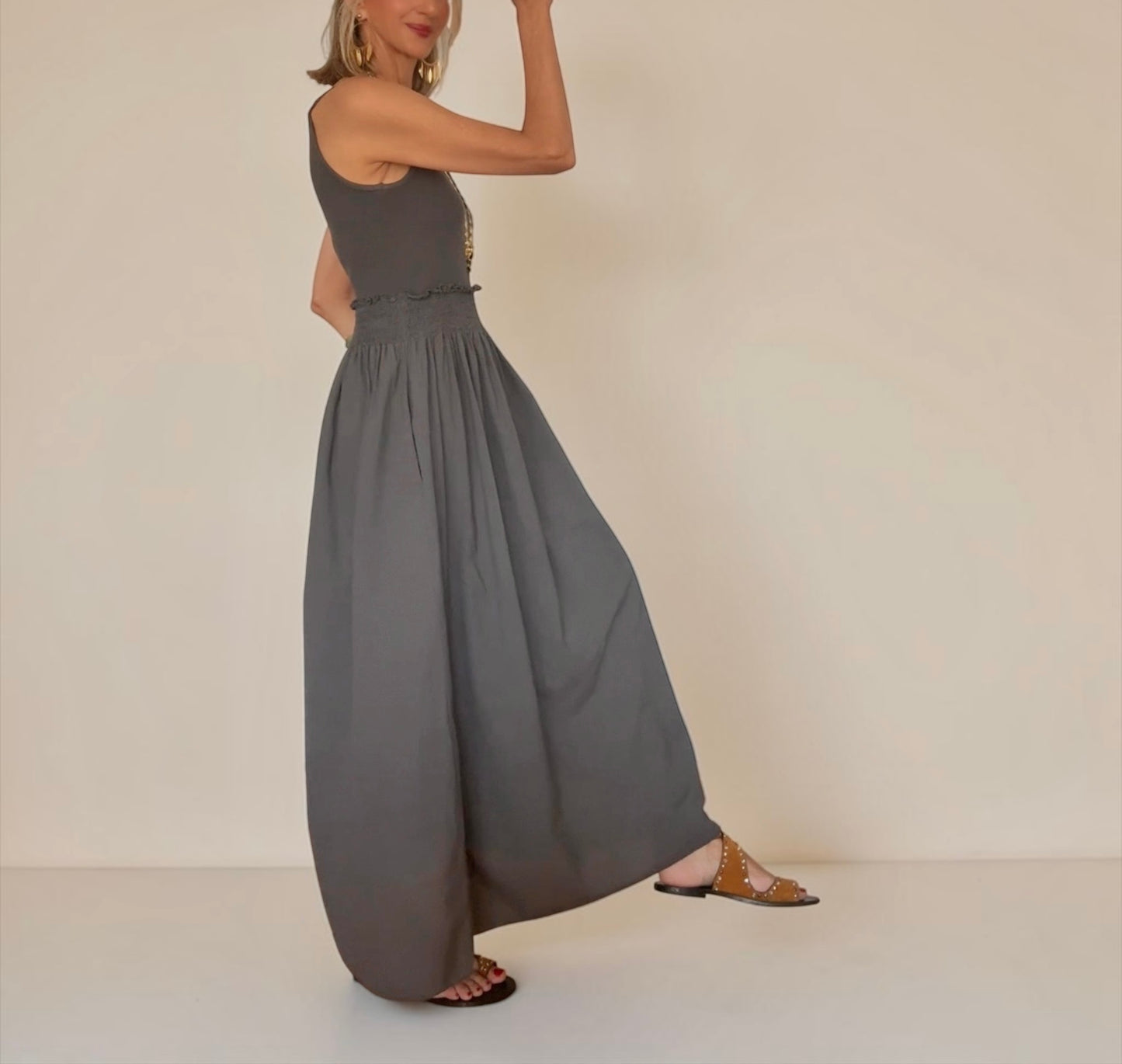 Vestido Lia  gris